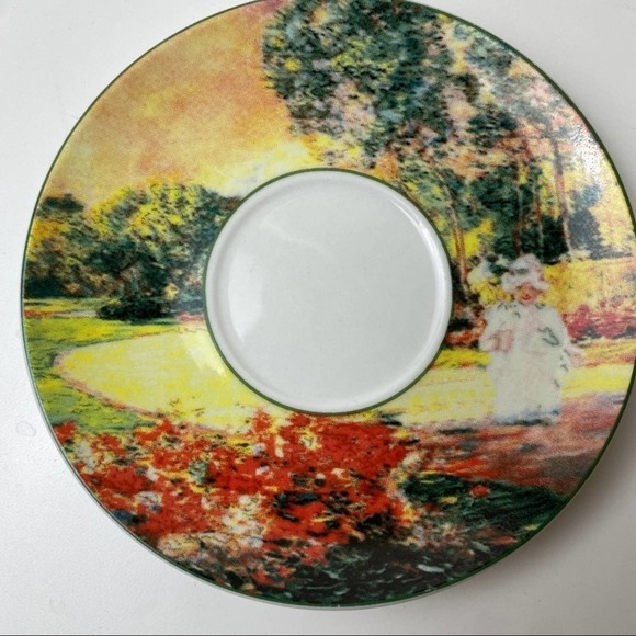 Set Of Two German Demitasse Porcelain China  Cup & Saucer Beautiful Nature Scene - Picture 6 of 8